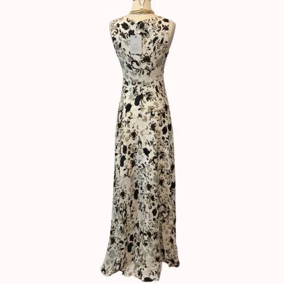 NWT New A.L.C Harlan Floral print  100% Silk-crepe Maxi Dress Sz 2 - Picture 11 of 16